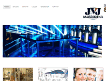 Tablet Screenshot of jvj-maskinteknik.dk